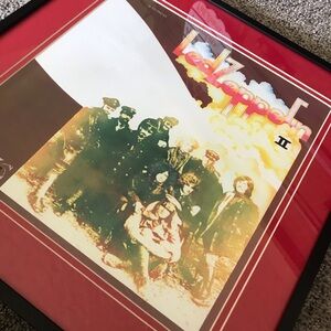 Led Zeppelin 2 album framed